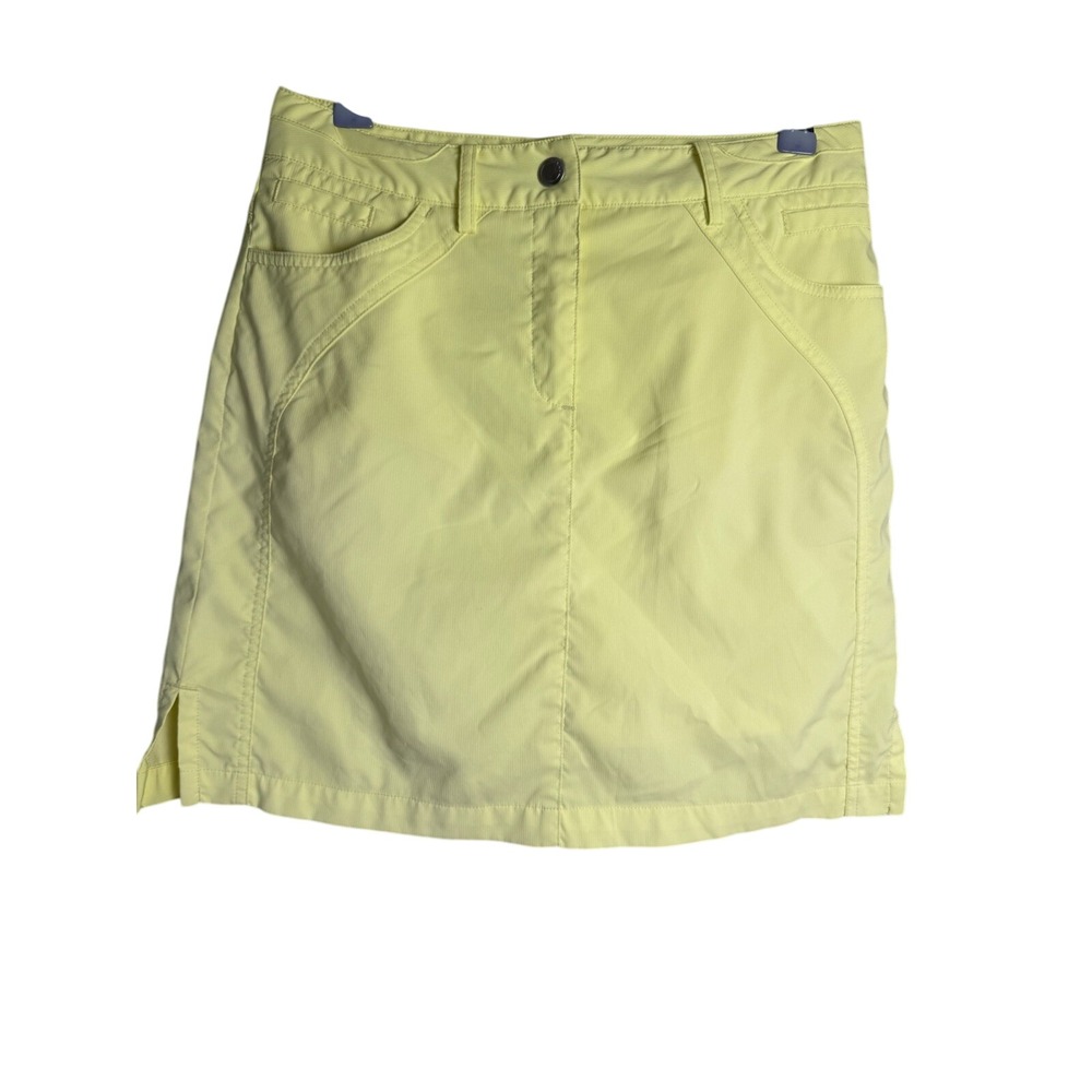 Nivo By Lanctot Women's Skirt‎ Stretch Golf Skort Skirt/Shorts Neon Yellow 2/XS